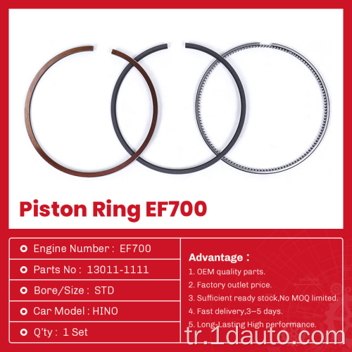 Hino Engine EF700 Piston Yüzük Seti 13011-1111